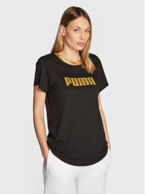 Puma T-Shirt Deco Glam 522381 Czarny Regular Fit