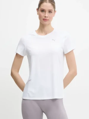 Puma t-shirt do biegania damski kolor biały 526659