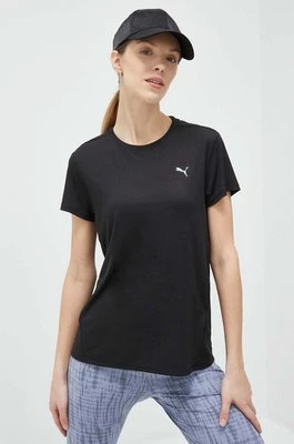 Puma t-shirt do biegania Favourite kolor czarny