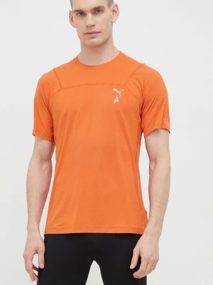 Puma t-shirt do biegania Seasons pomarańczowy
