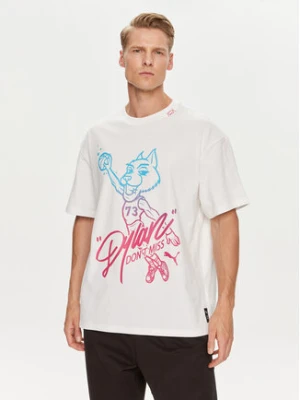 Puma T-Shirt Dylan s Gift Shop 625269 Biały Regular Fit