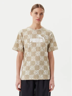 Puma T-Shirt Ess Graphic 685070 Beżowy Loose Fit