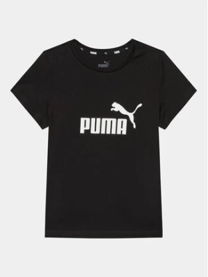 Puma T-Shirt Ess Logo 587029 Czarny Regular Fit