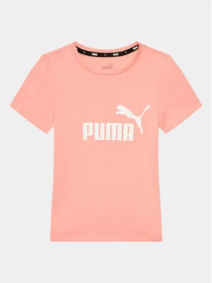 Puma T-Shirt Ess Logo 587029 Pomarańczowy Regular Fit