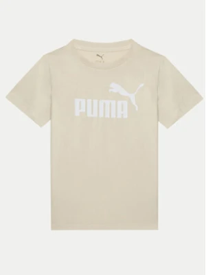 Puma T-Shirt Ess No. 1 Logo 684892 Beżowy Regular Fit