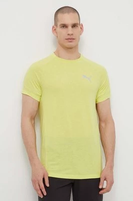 Puma t-shirt EVOSTRIPE męski kolor zielony z nadrukiem 678992