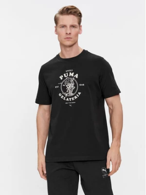 Puma T-Shirt Graphics Gelateria 625416 Czarny Regular Fit