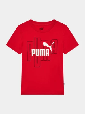 Puma T-Shirt Graphics No.1 Logo 676823 Czerwony Regular Fit