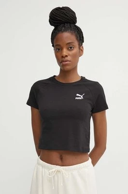 Puma t-shirt Iconic T7 damski kolor czarny 625598