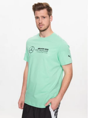 Puma T-Shirt Mercedes-Amg Petronas 538482 Zielony Regular Fit