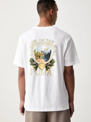 Puma T-shirt męski bawełniany biały