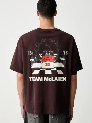 Puma T-shirt męski bawełniany McLaren brązowy