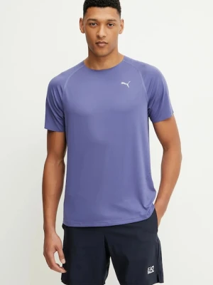 Puma t-shirt męski kolor fioletowy gładki 526629