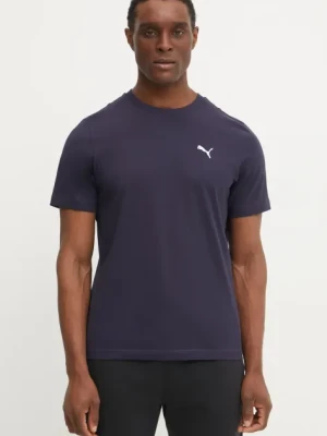 Puma t-shirt męski kolor granatowy gładki 682538