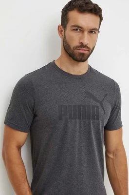 Puma t-shirt męski kolor szary z nadrukiem 586736