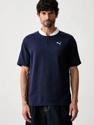 Puma T-shirt męski z bawełną CLASS granatowy