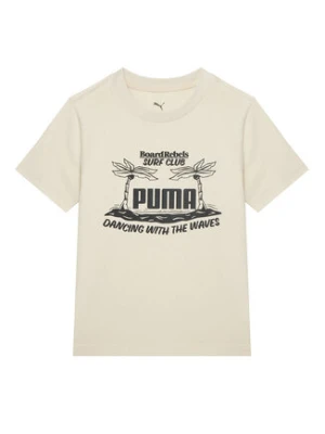 Puma T-Shirt MID90S Graphic 685152 Beżowy Regular Fit