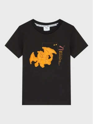 Puma T-Shirt Pokemon 536429 Czarny Regular Fit