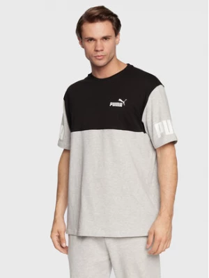 Puma T-Shirt Power 84980104 Szary Relaxed Fit