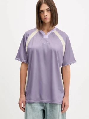 Puma t-shirt PUMA x FENTY damski kolor fioletowy 635638