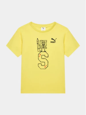 Puma T-Shirt Puma X Spongebob 622217 Żółty Regular Fit