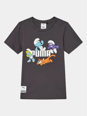 Puma T-Shirt Puma X The Smurfs 622981 Szary Regular Fit