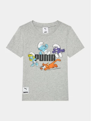 Puma T-Shirt Puma X The Smurfs 622981 Szary Regular Fit