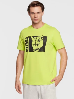 Puma T-Shirt Timeout 53648401 Zielony Relaxed Fit