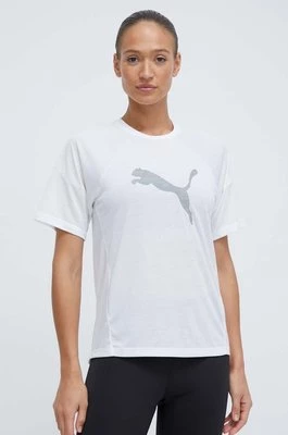 Puma t-shirt treningowy Evostripe kolor biały 677876