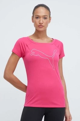 Puma t-shirt treningowy Favorite kolor różowy 522420