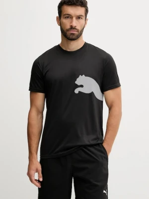 Puma t-shirt treningowy męski kolor czarny wzorzysty 526721