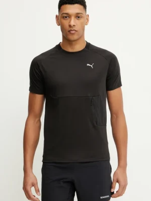Puma t-shirt treningowy męski kolor czarny z nadrukiem 629673