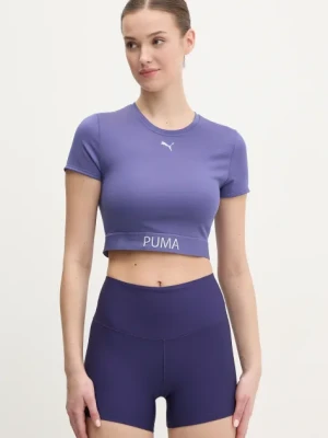 Puma t-shirt treningowy Strong kolor fioletowy 526805