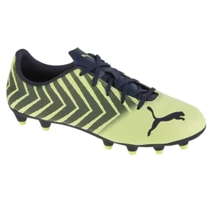 Puma Tacto II Jr FG/AG 106704-06, Dla chłopca, Żółte, buty piłkarskie - korki, skóra syntetyczna, rozmiar: 35