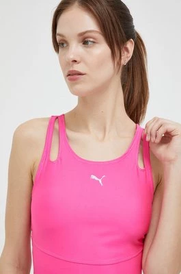 Puma top do biegania Ultraform kolor różowy