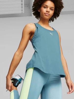 Puma Top sportowy "Strong" w kolorze błękitnym rozmiar: S
