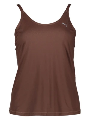 Puma Top sportowy "Studio" w kolorze brązowym rozmiar: S