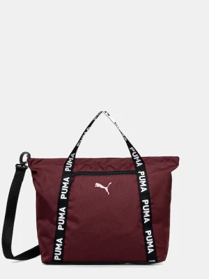 Puma torebka kolor bordowy 91856