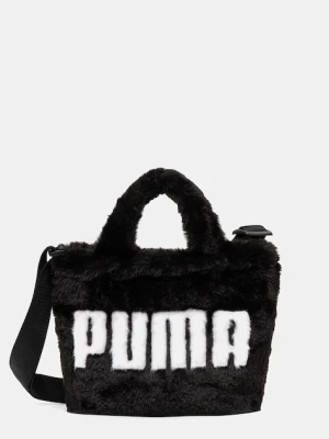 Puma torebka Up Faux Fur Mini kolor czarny 91713