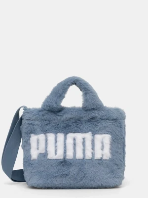 Puma torebka Up Faux Fur Mini kolor niebieski 91713
