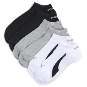 PUMA Wyściełane skarpety do sneakersów unisex (3 pary), Odzież, Biały,