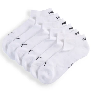PUMA Wyściełane skarpety do sneakersów unisex (3 pary), Odzież, Biały,