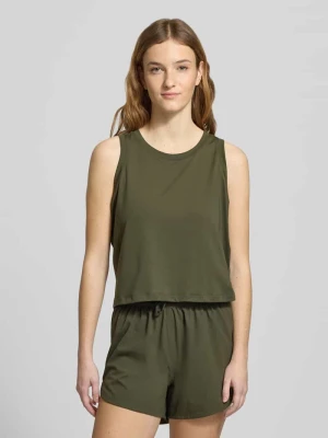 PUMA x HYROX – Top krótki z prążkowanym, okrągłym dekoltem