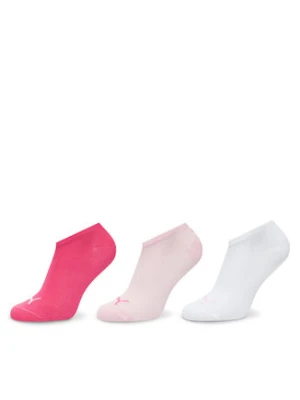 Puma Zestaw 3 par niskich skarpet unisex 938624 Różowy