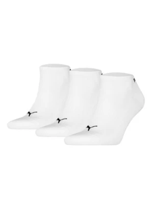 Puma Zestaw 3 par niskich skarpet unisex 938626 Biały
