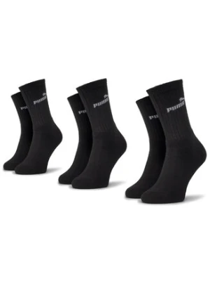 Puma Zestaw 3 par wysokich skarpet damskich 90712901 r. 35/38 Czarny