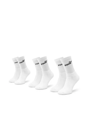 Puma Zestaw 3 par wysokich skarpet unisex 907934 r. 35/38 Biały