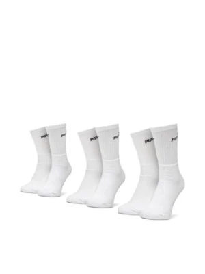 Puma Zestaw 3 par wysokich skarpet unisex 90793402 39/42 Biały
