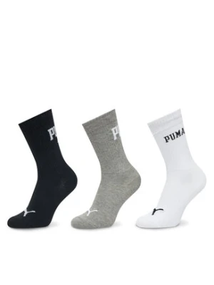 Puma Zestaw 3 par wysokich skarpet unisex 938632 Kolorowy