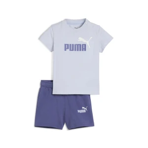 PUMA Zestaw dla małych dzieci Minicats Essentials z koszulką i szortami, Odzież, Niebieski,